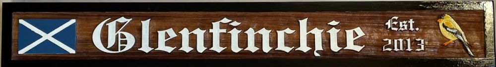 banner, cottage, cedar, sign
